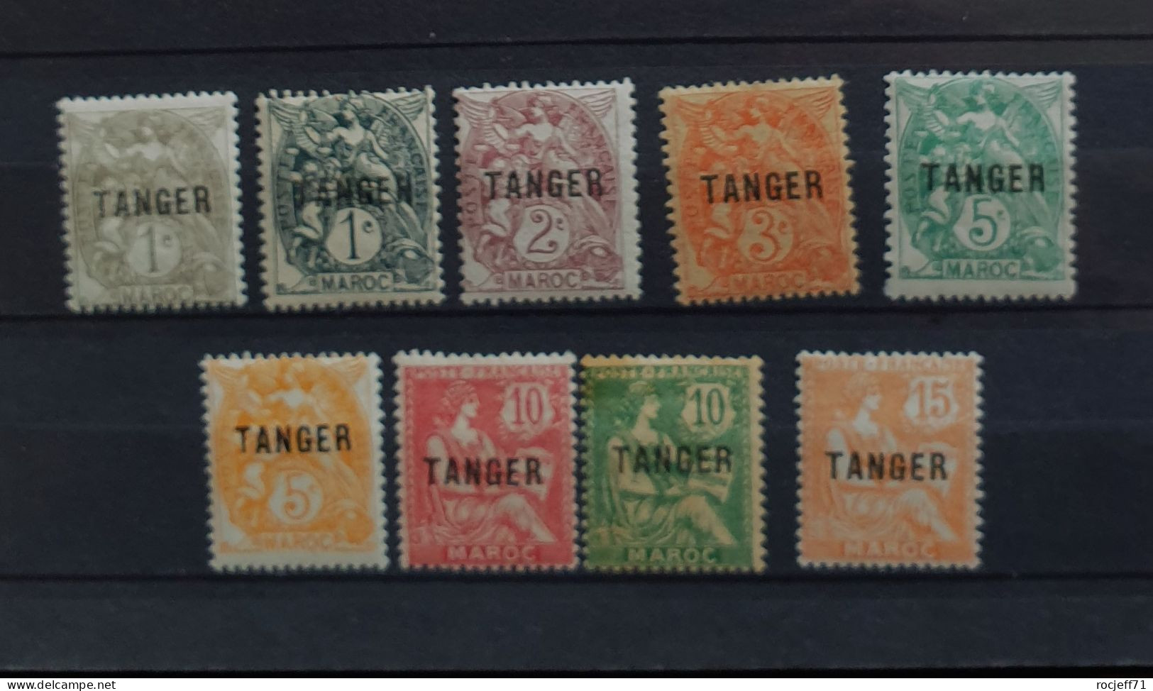 05 - 24 - Maroc - N° 80 à 87 * - MH - Surchargé Tanger - Unused Stamps
