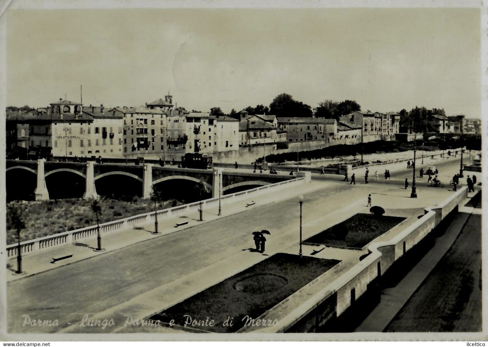 PARMA - LUNGO PARMA - PONTE DI MEZZO - 1948 - Parma