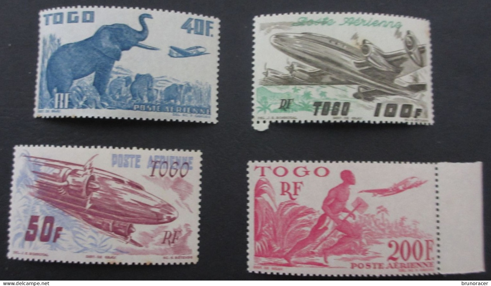 TOGO POSTE AERIENNE N°17 à 20 NEUF**  COTE 46 EUROS  VOIR SCANS - Ungebraucht