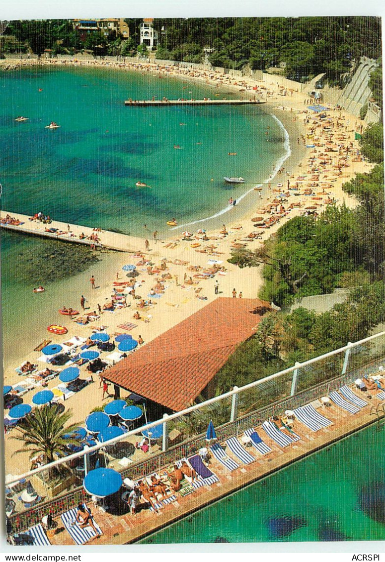 BANDOL La Plage De Rénecros Vue De La Piscine De L'hotel Ile Rousse  SS 1352 - Bandol