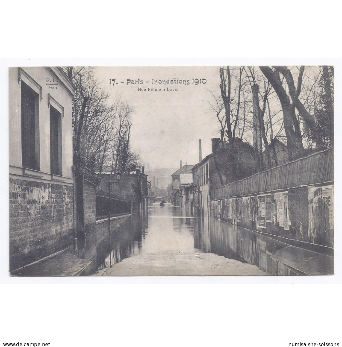 75 - PARIS - Inondations De 1910 - Rue Félicien David - Inondations De 1910