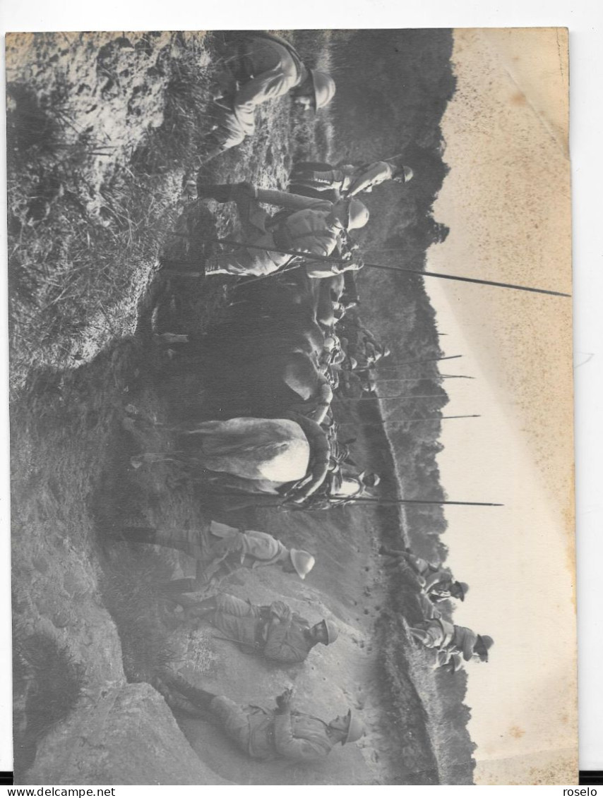 PHOTO AISNE 1918 La Cavalerie D'Entraine - Non Classés