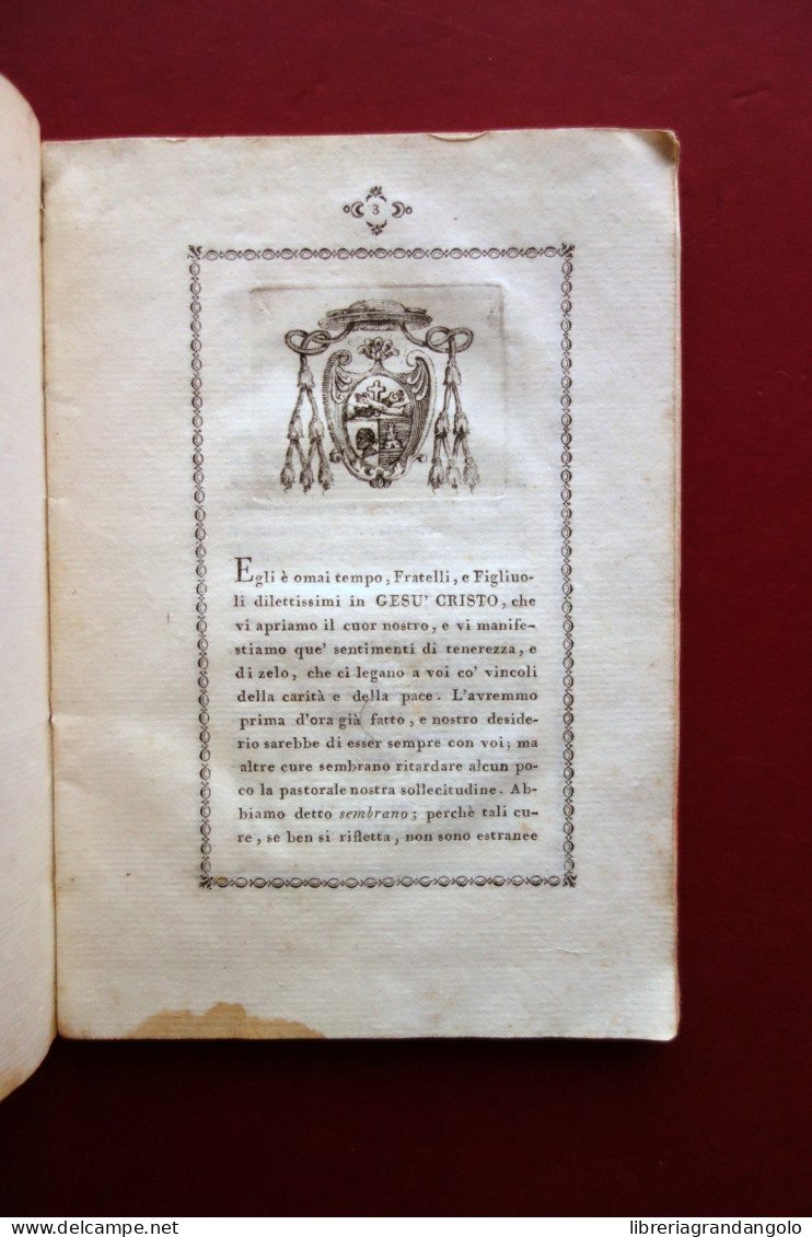 Lettera Pastorale Di Adeodato Turchi Vescovo Di Parma E Conte Fine '700 - Non Classés