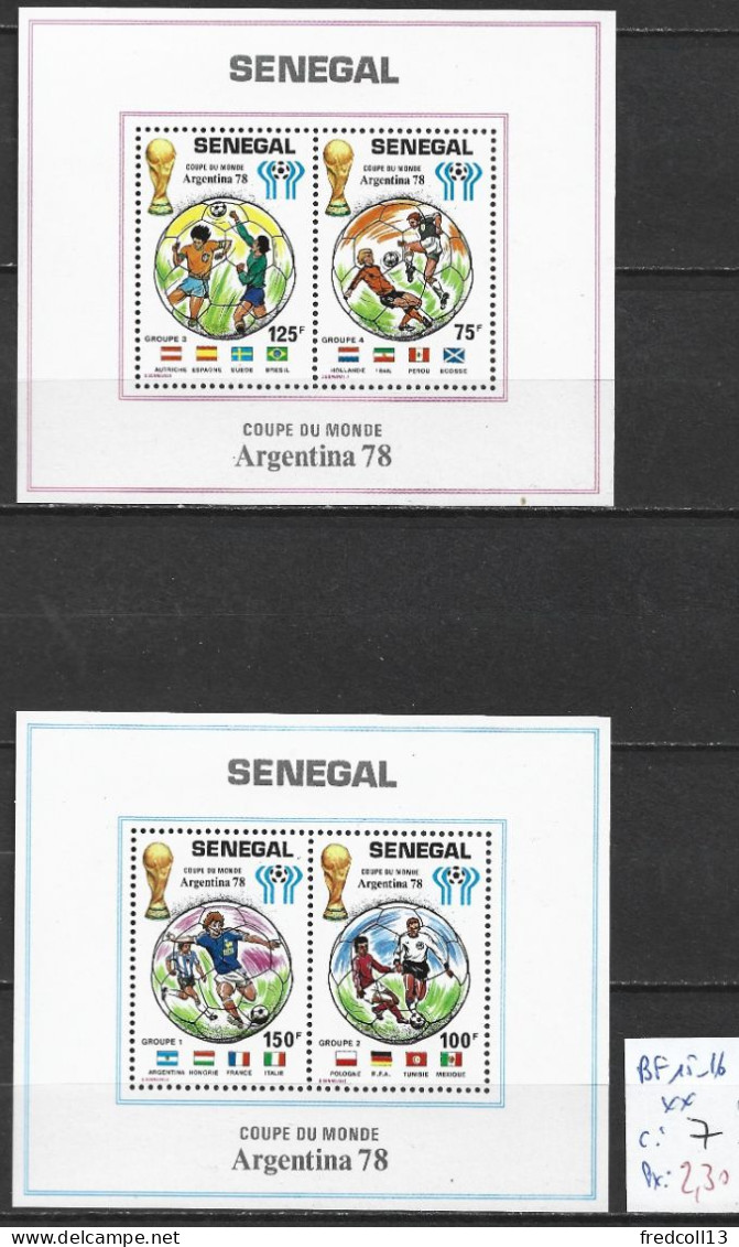 SENEGAL BF 15-16 ** Côte 7 € - Senegal (1960-...)