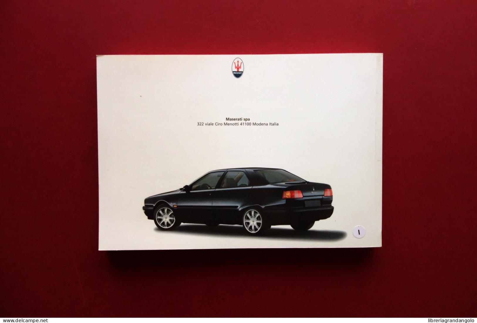 Maserati Quattroporte Evoluzione V6 V8 Libretto Uso E Manutenzione 1998 Italiano - Non Classés