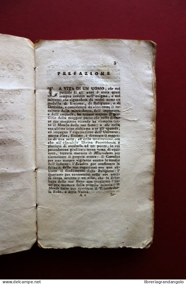 Compendio Della Vita E Gesta Di Giuseppe Balsamo Conte Cagliostro Roma 1791 - Unclassified