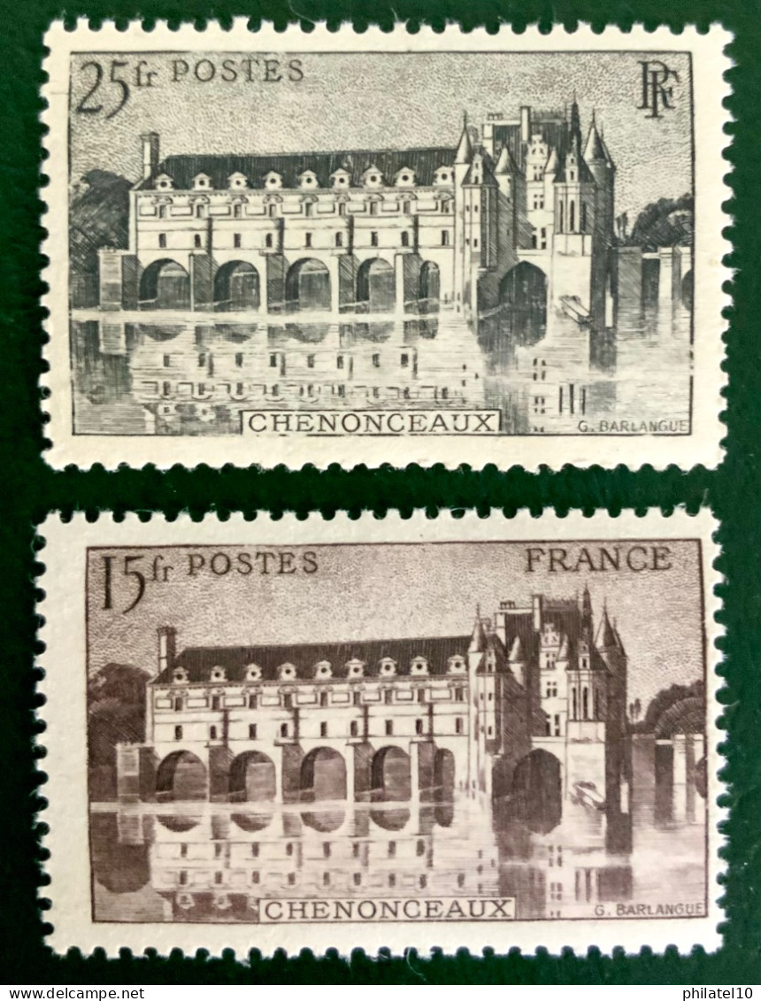 1944 FRANCE N 610 / 611 - CHENONCEAUX - NEUF** - Neufs