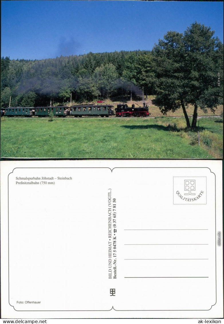 Jöhstadt (Erzgebirge) Preßnitztalbahn Ansichtskarte  1998 - Jöhstadt