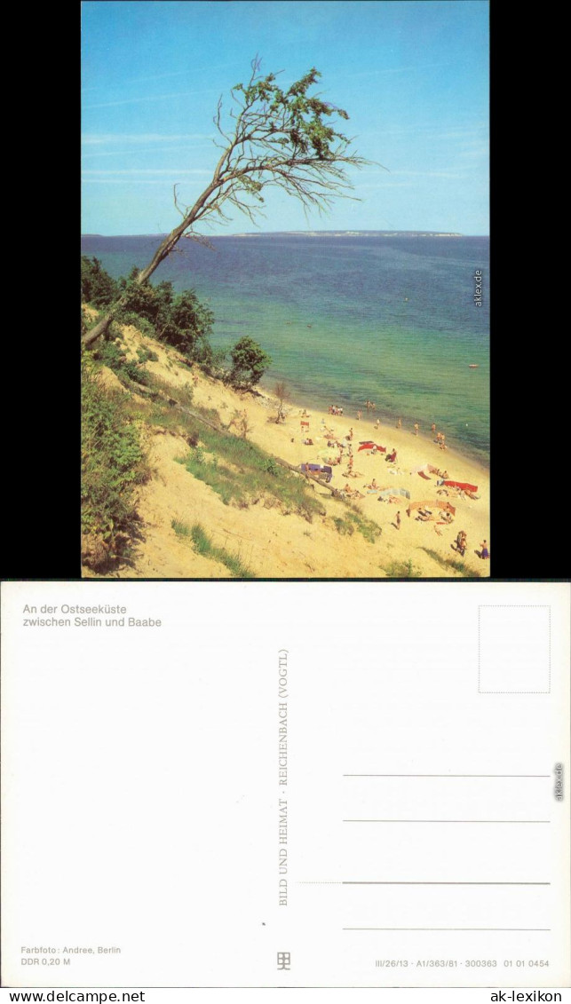 Baabe Ostseeküste Ansichtskarte 1981 - Sellin