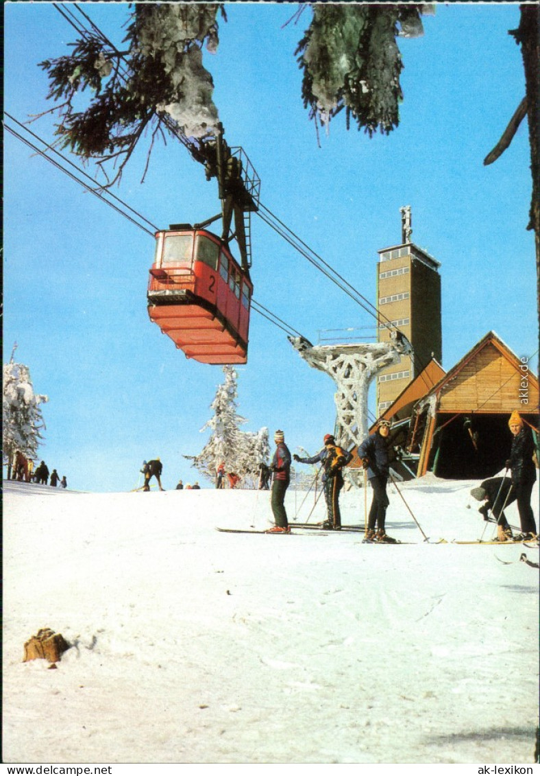 Oberwiesenthal Fichtelberg-Schwebebahn Seilbahn Ansichtskarte Bild Heimat 1984 - Oberwiesenthal