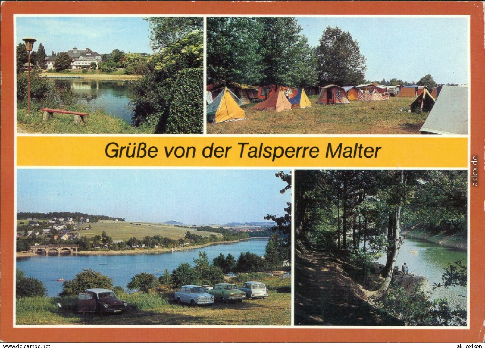 Dippoldiswalde Blick Zur HO-Gaststätte "Seeblick", Campingplatzv1986 - Dippoldiswalde