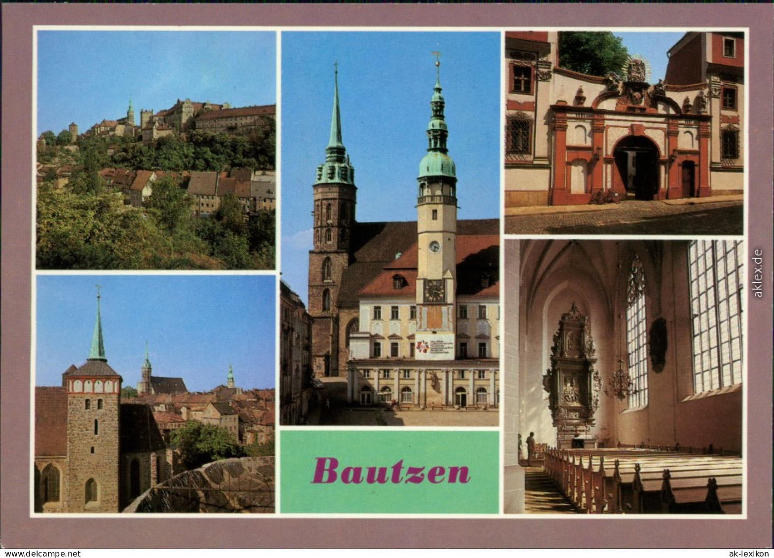 Bautzen Budyšin Blick Vom Protschenberg Auf Die Altstadt, Rathaus  1986 - Bautzen