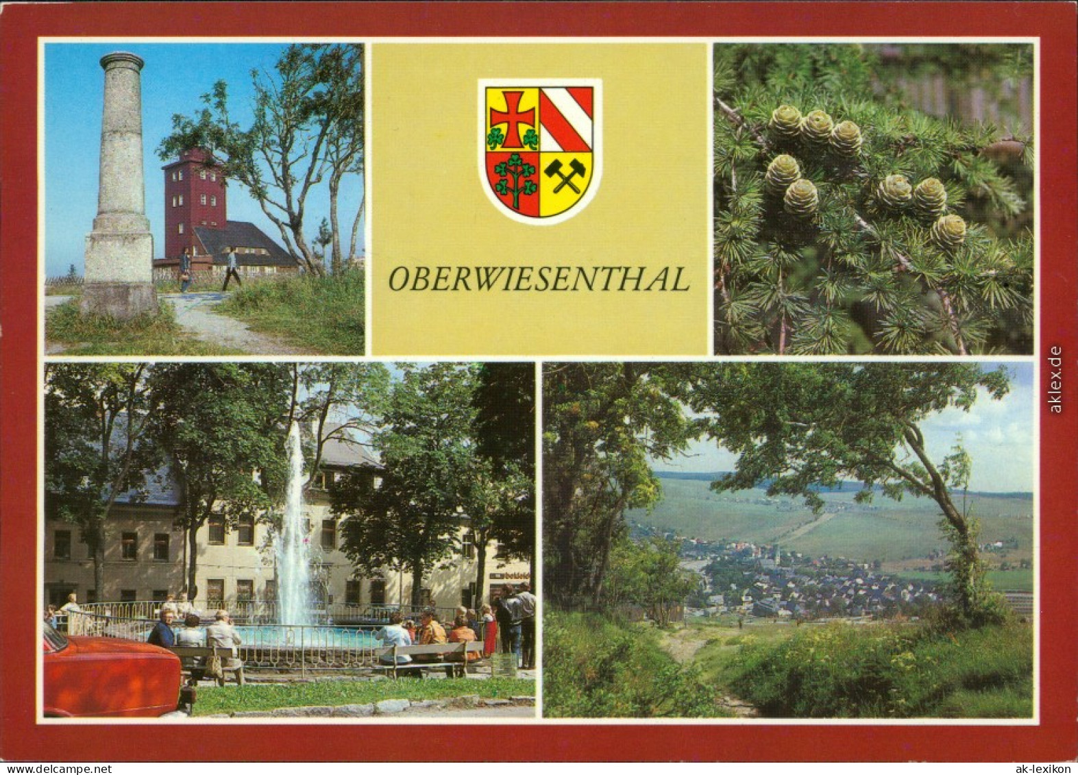 Oberwiesenthal Meteorologische Station Mit Gradmessungssäule   Am Markt  1987 - Oberwiesenthal