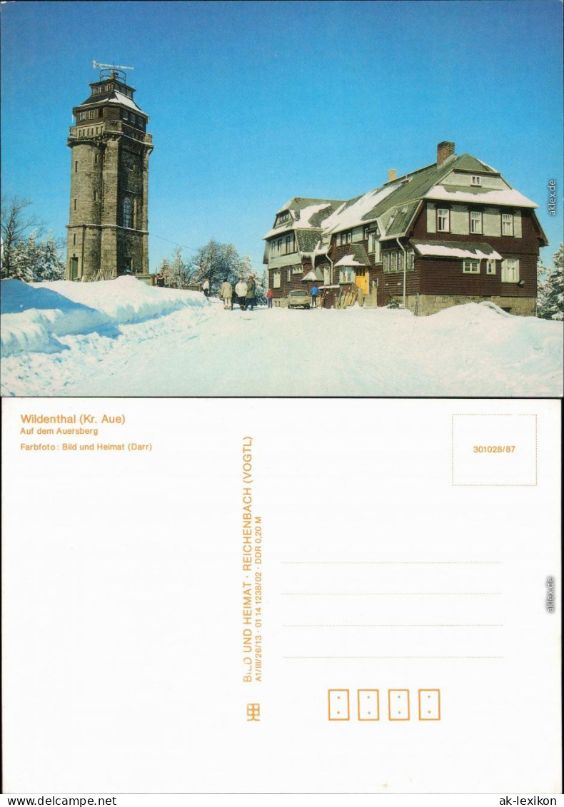 Wildenthal-Eibenstock Auersberg Im Winter 1987 - Eibenstock