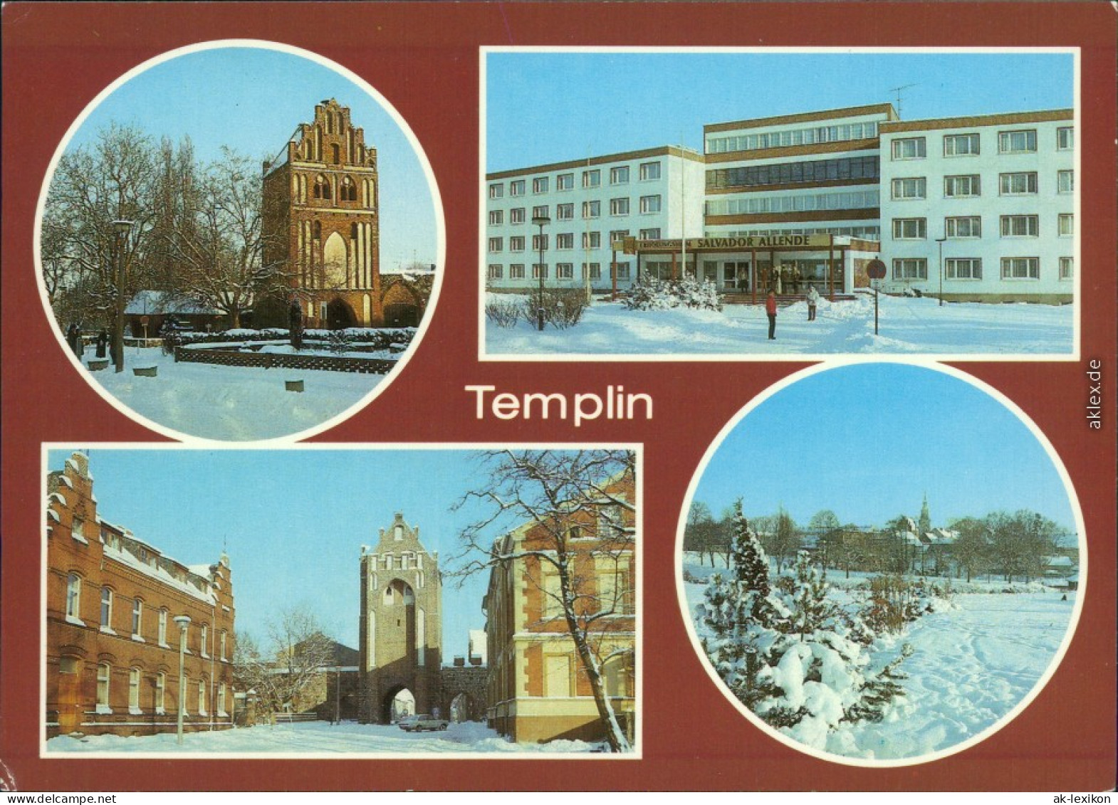 Templin Prenzlauer Tor FDGB-Erholungsheim "Salvador Allende", Berliner Tor 1988 - Templin
