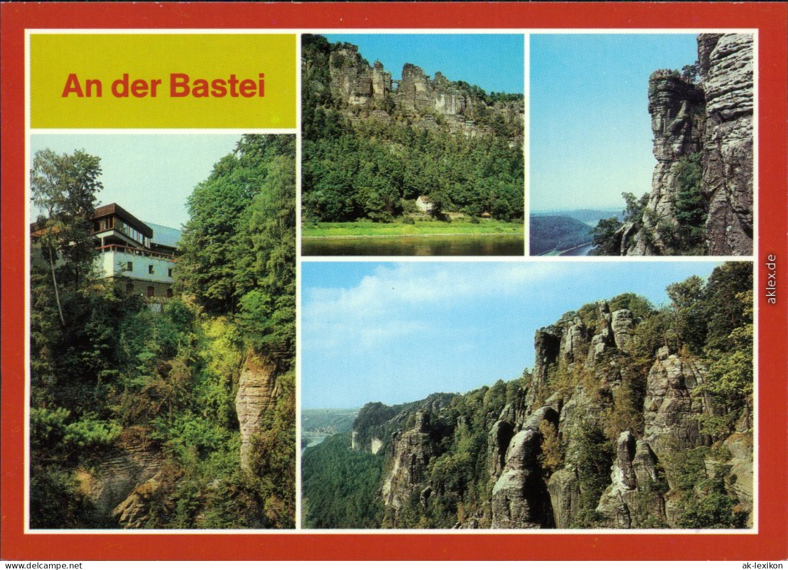 Rathen Berghotel "Bastei", Basteifelsen Mit Basteibrücke,   Basteifelsen 1986 - Rathen