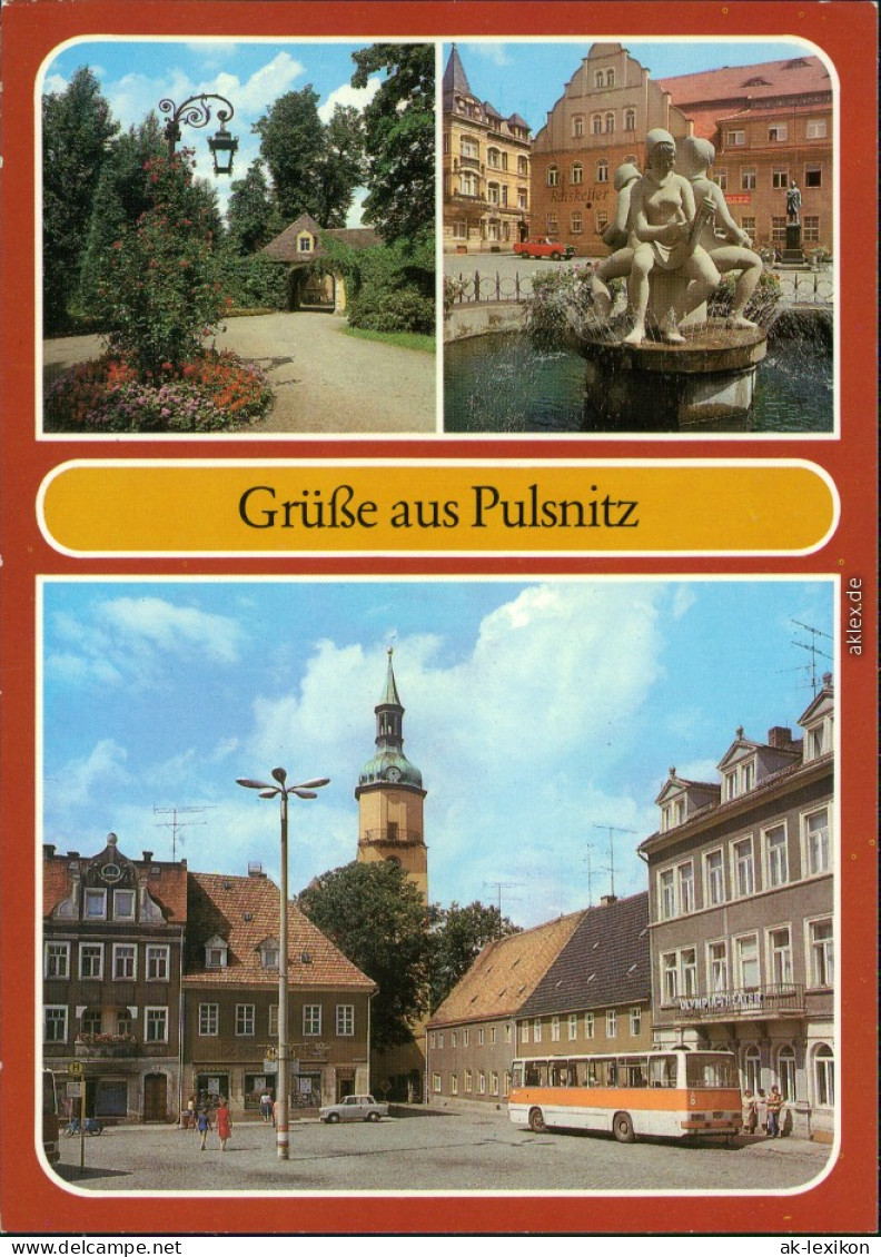 Pulsnitz Torhaus, Brunnen Der Drei Gewerke, Platz Der Befreiung 1986 - Pulsnitz