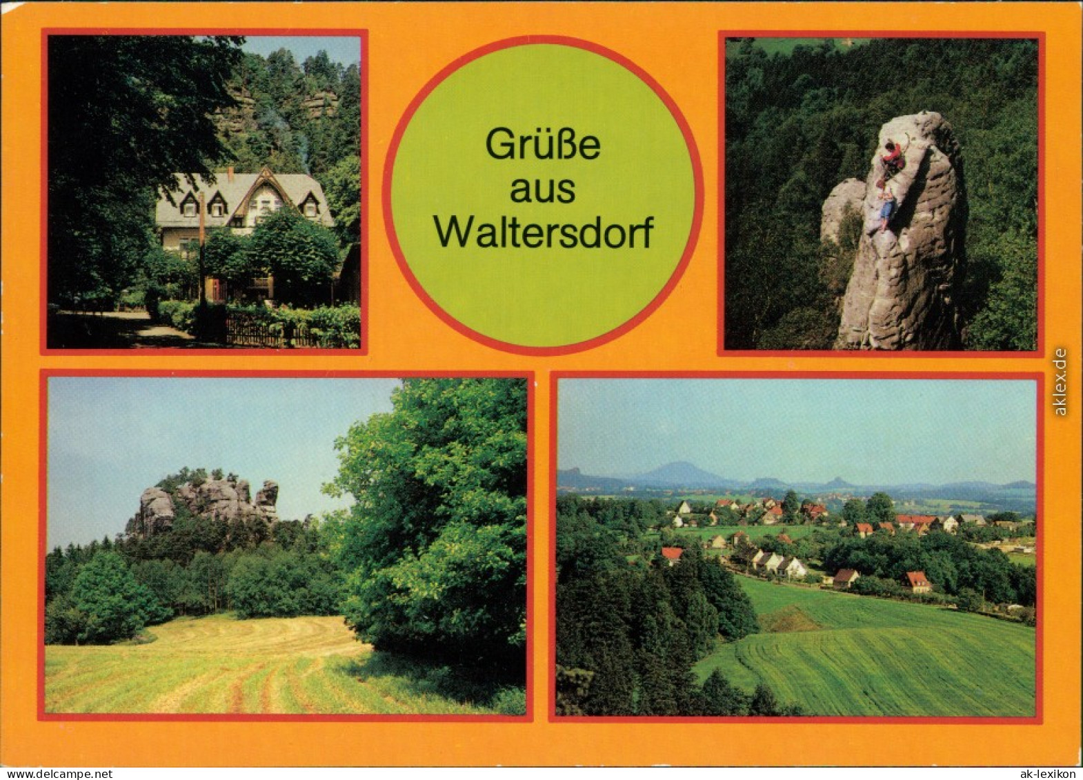 Waltersdorf-Großschönau Waltersdorfer Mühle Im Polenztal, Kletterer Am   1986 - Grossschönau (Sachsen)