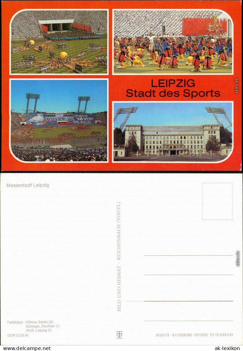 Zentrum-Nordwest-Leipzig Zentralstadion - Innenansicht - Gefüllt 1986 - Leipzig