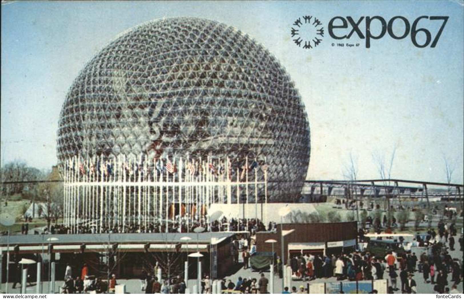 11491682 Montreal Quebec Expo 67 Pavillon Des Etas Unis Sphere Geodesique Transp - Zonder Classificatie