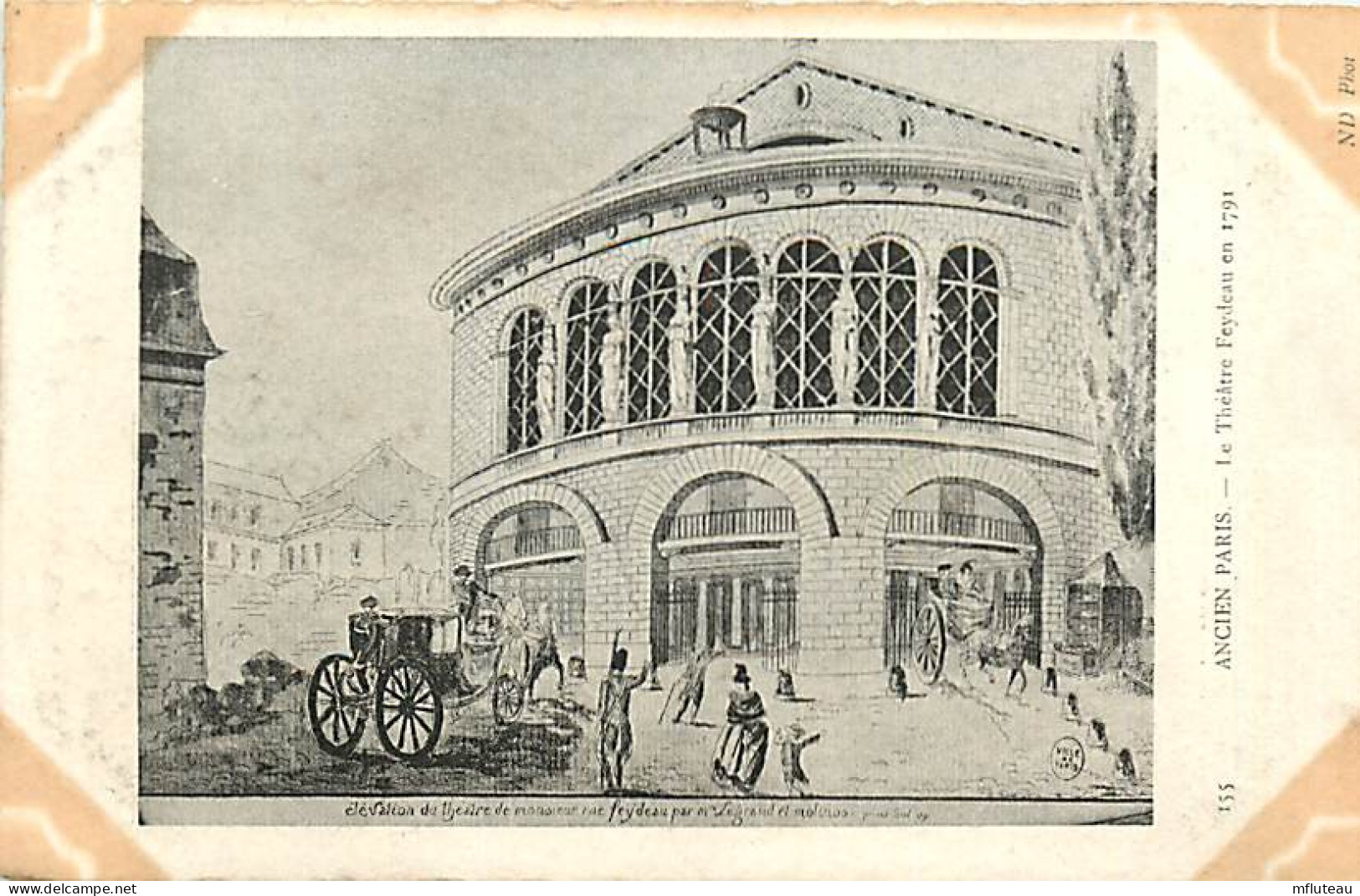 75* PARIS 2e   Ancien Paris  Theatre Feydeau En  1791   RL04 .0228 - Arrondissement: 02