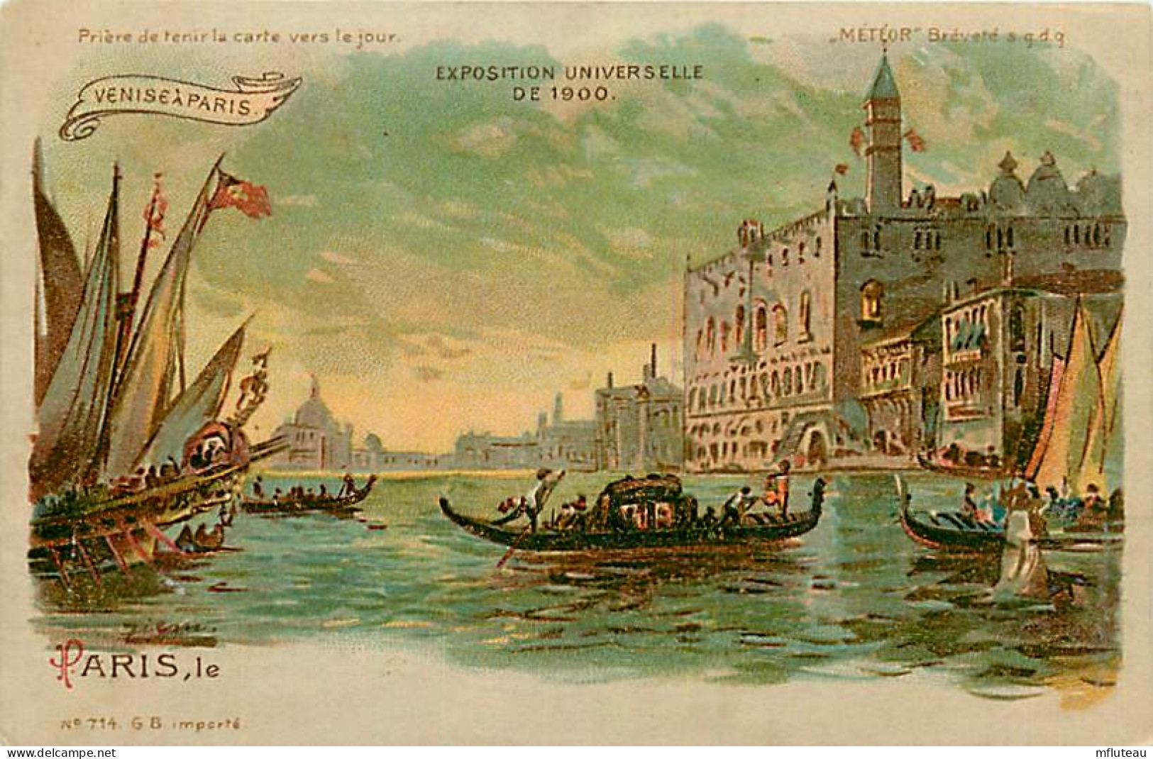 75* PARIS  8e   Expo 1900-  Venise  A Paris  RL04 .1252 - Paris (08)