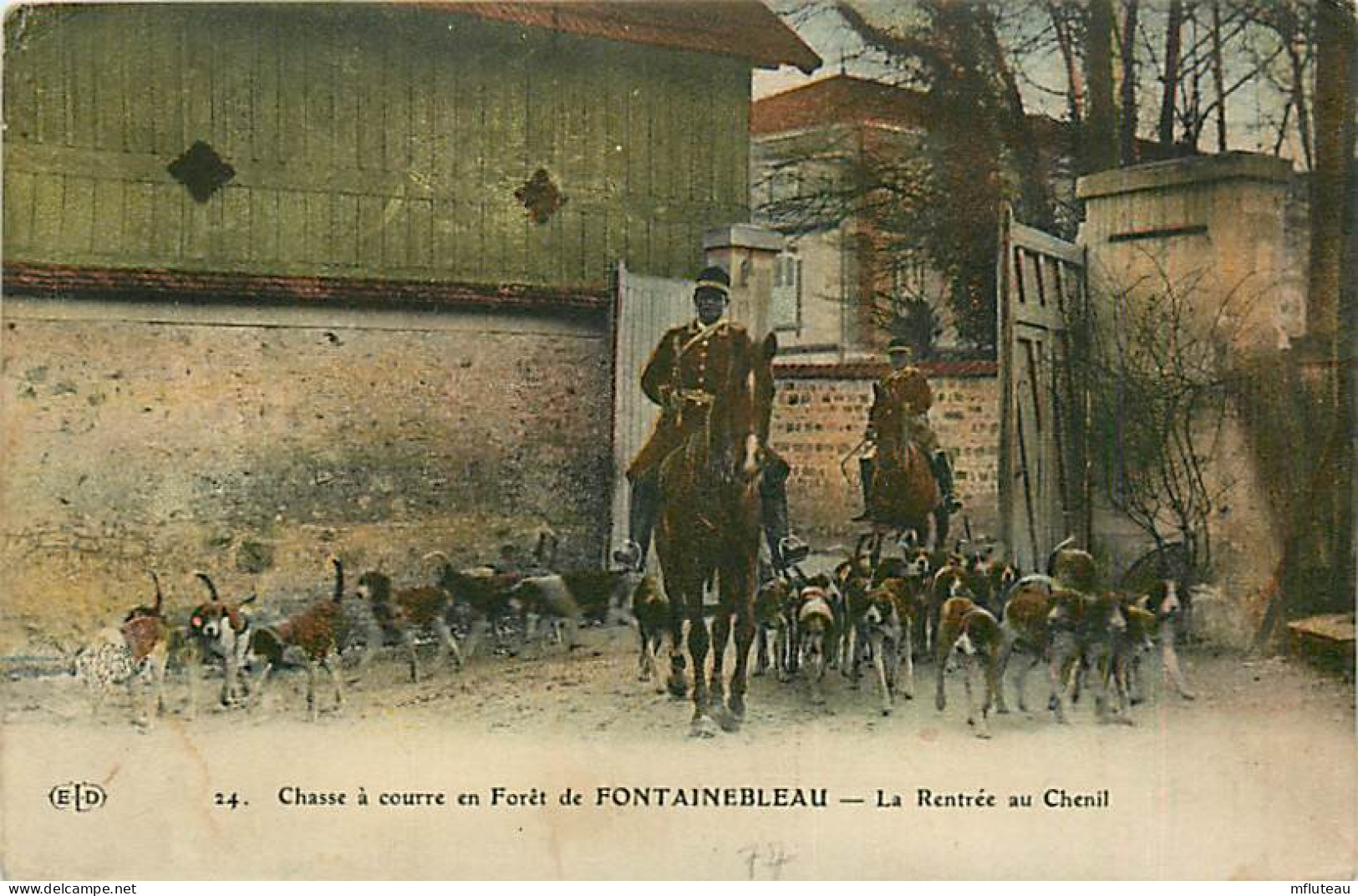 77* FONTAINEBLEAU  Chasse A Courre  Rentree Au Chenil   RL07.1213 - Chasse