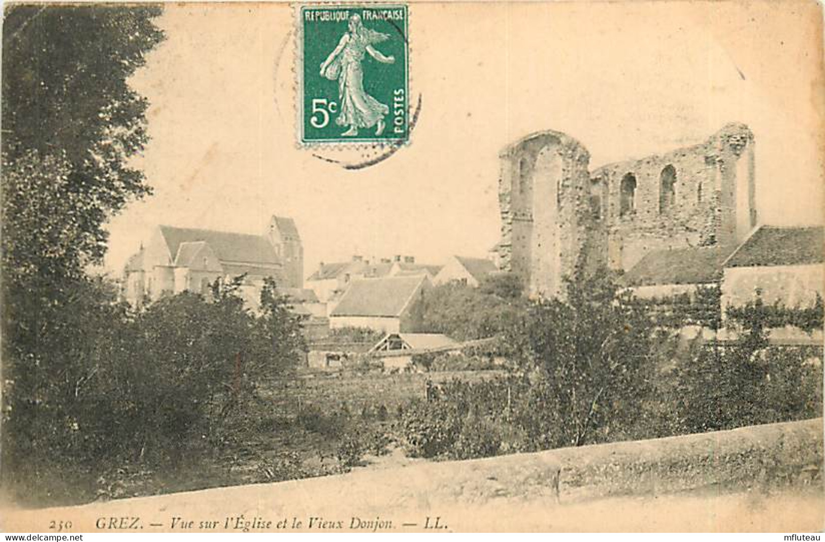 77* GREZ Eglise  Donjon      RL07.1160 - Gretz Armainvilliers