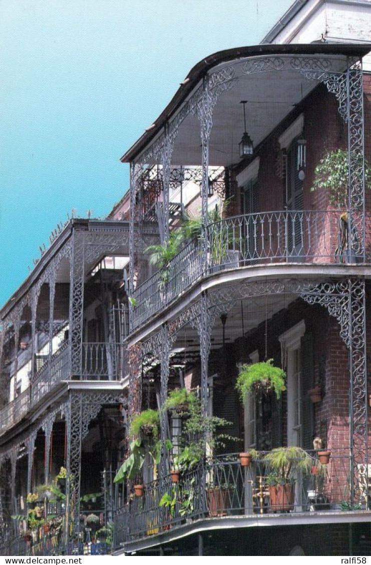 3 AK USA Louisiana * French Quarter In New Orleans - Lace Balconies St. Peter Street, Royal Street And Dumaine Street * - New Orleans