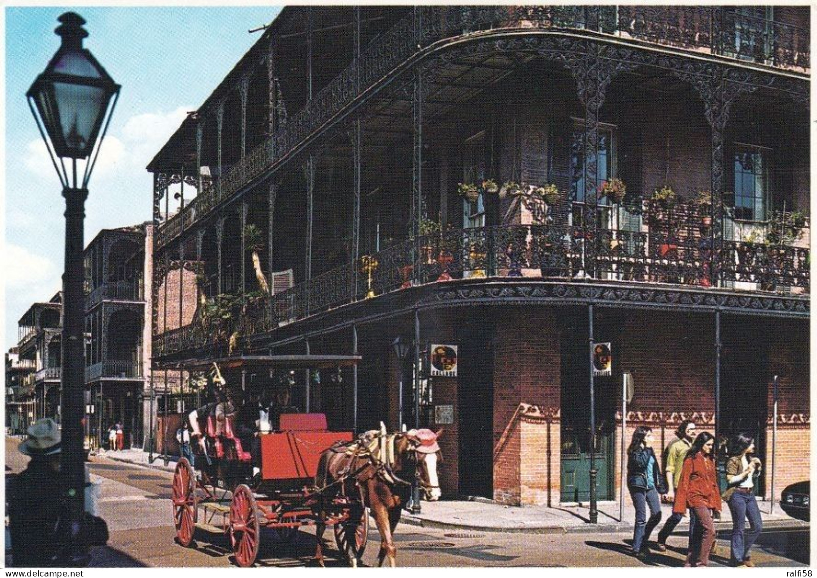 3 AK USA Louisiana * French Quarter In New Orleans - Lace Balconies St. Peter Street, Royal Street And Dumaine Street * - New Orleans