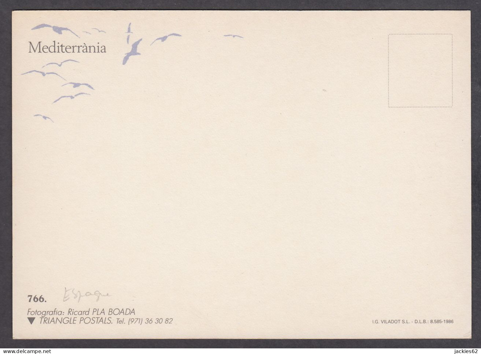 117374GF/ Ricard PLA BOADA, *Mediterrània*, Ed Triangle Postals - Other & Unclassified