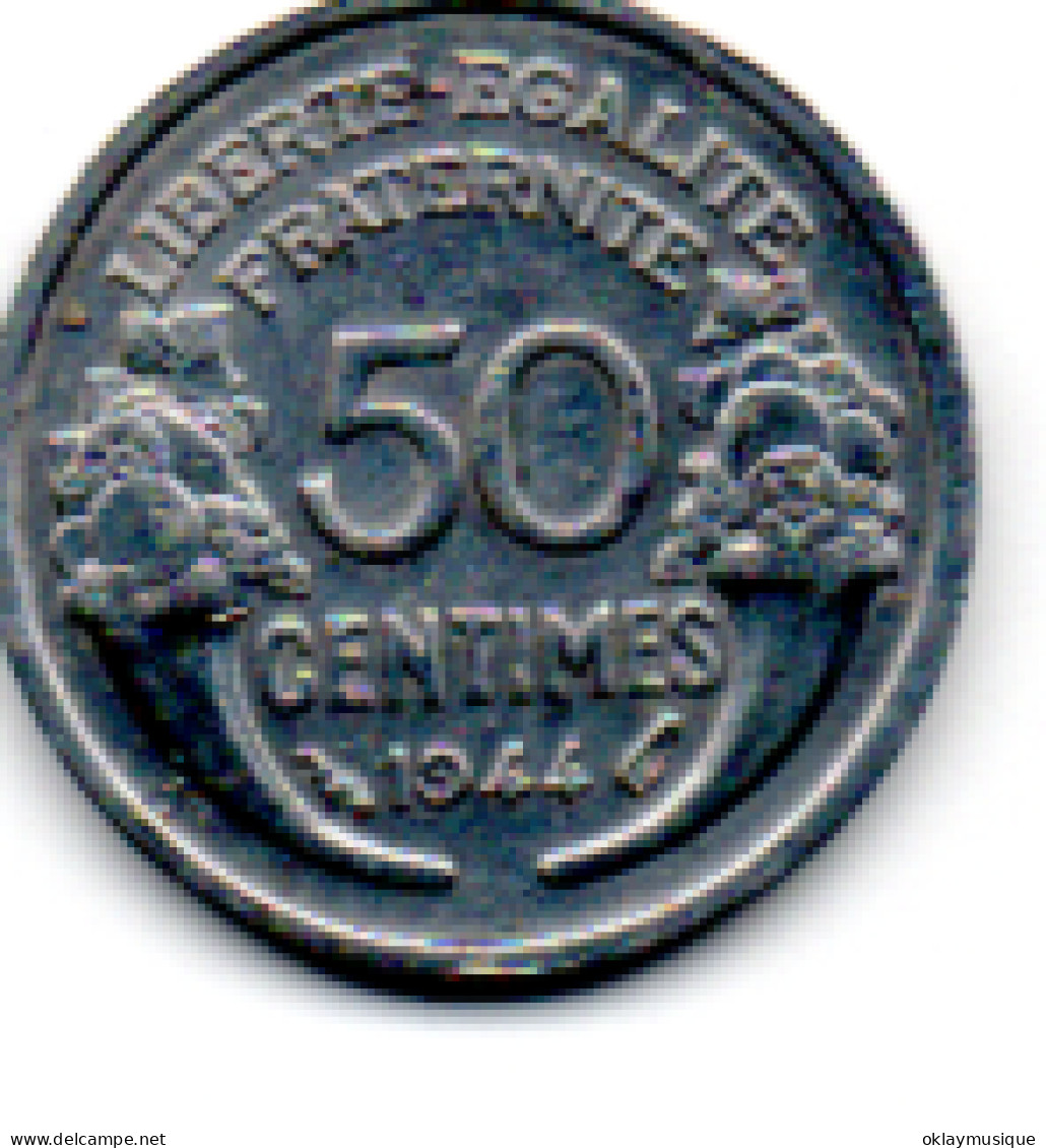 50 Centimes 1944  Morlon - 50 Centimes