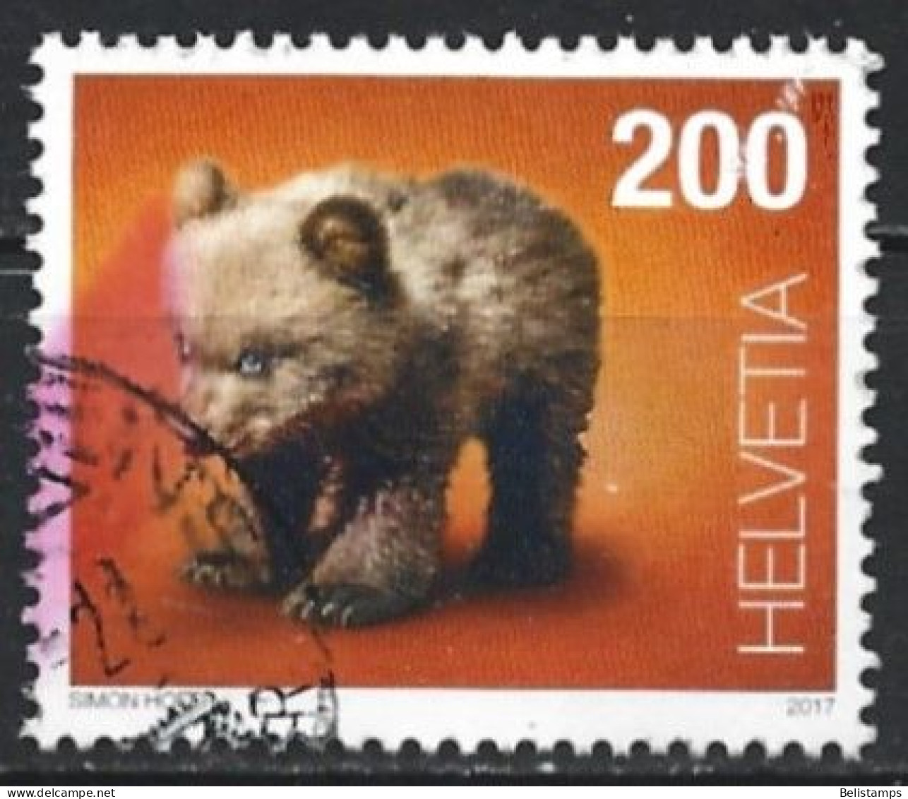 Switzerland 2017. Scott #1632 (U) Bear Club - Used Stamps