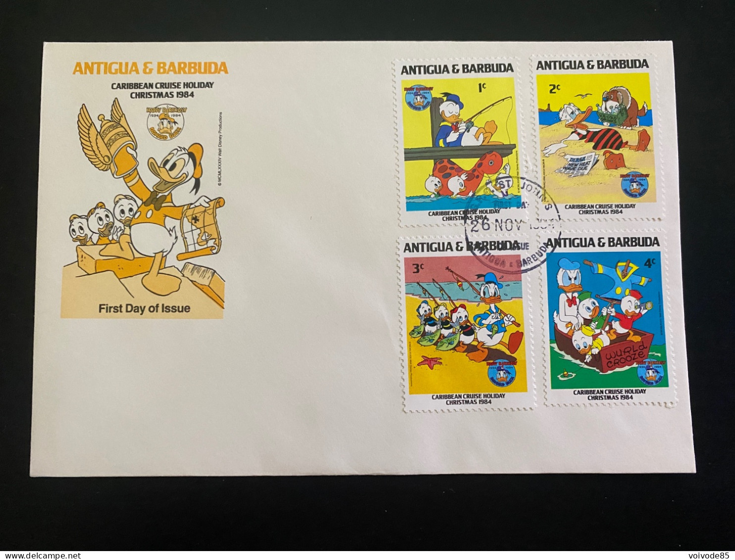 FDC Antigua & Barbuda - 26/11/1984 - Picsou - Walt Disney - Disney