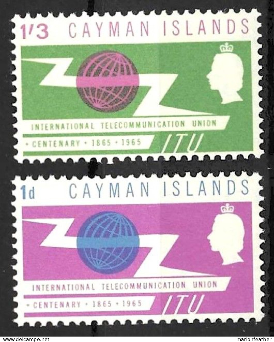 CAYMAN Is....QUEEN ELIZABETH   II..(1952-22..)....I.T.U,....INTERNATIONAL TELECOMMUNICATION UNION..K..SET OF 2.....MNH.. - Iles Caïmans