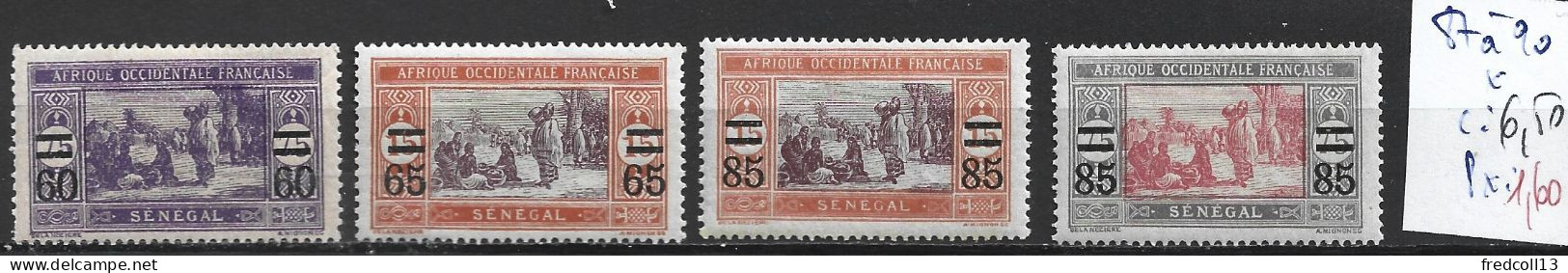 SENEGAL FRANCAIS 87 à 90 * Côte 6.50 € - Neufs