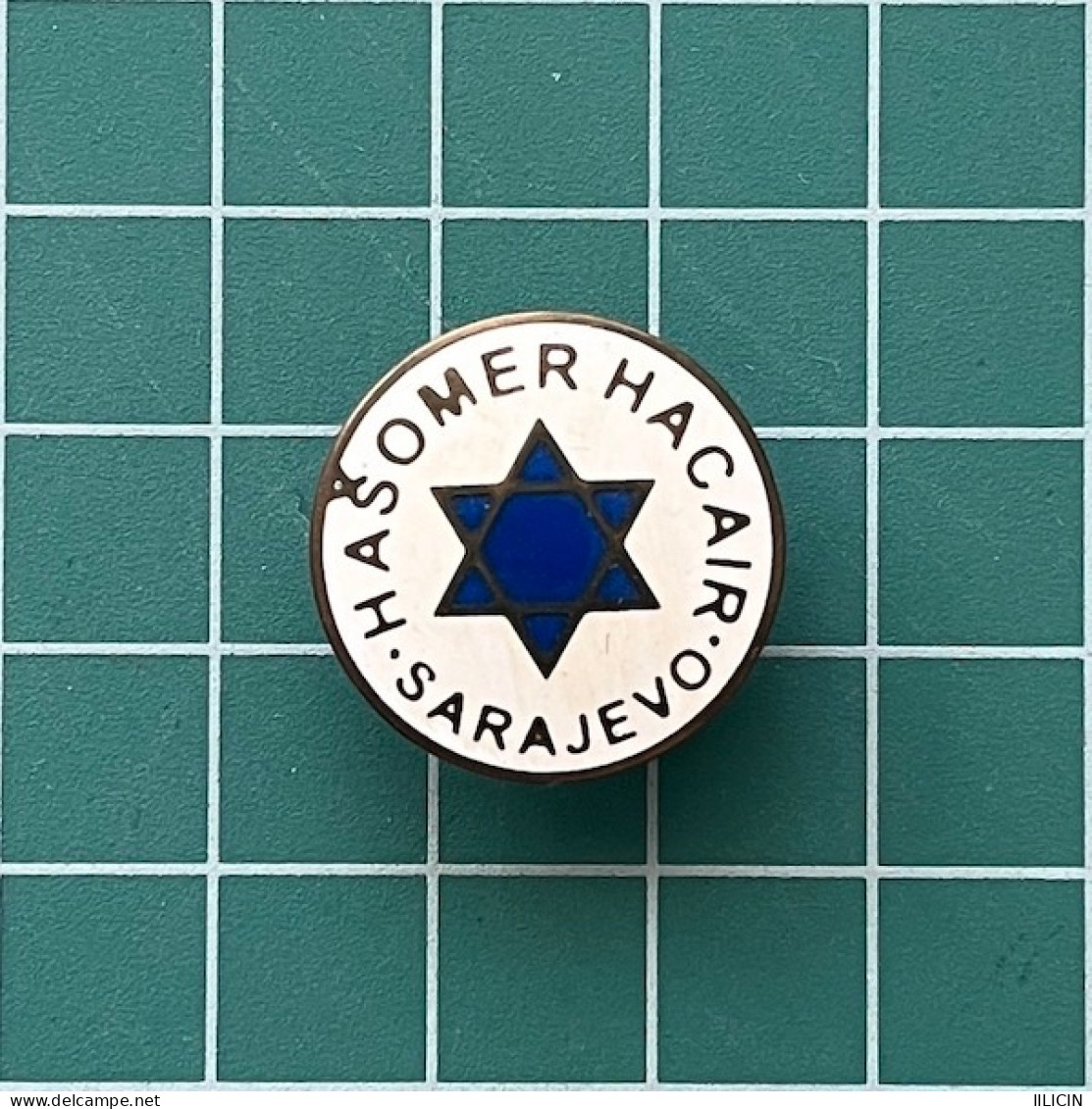 Badge Pin ZN013206 - Jew Hasomer Hacair Hashomer Hatzair Hatsair Yugoslavia Bosnia Sarajevo Zidov Jevrej - Associations