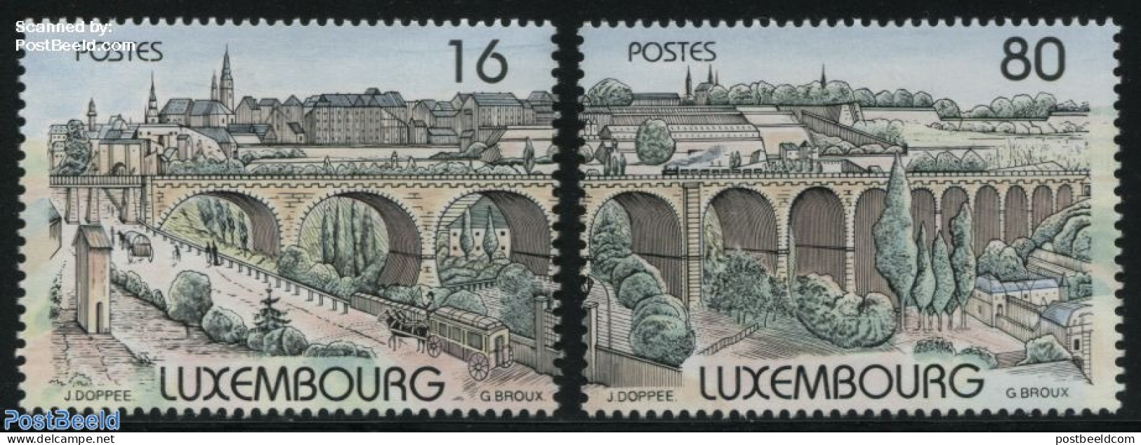 Luxemburg 1998 Juvalux 2v (from S/s), Mint NH, Art - Bridges And Tunnels - Neufs