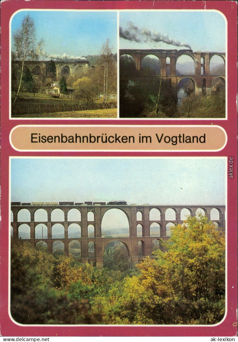 Netzschkau (Vogtland) Syratalbrücke, Elstertalbrücke, 1984 - Pöhl
