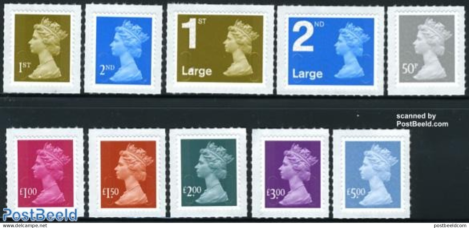 Great Britain 2009 Definitives, New Security Print 10v, Mint NH - Neufs