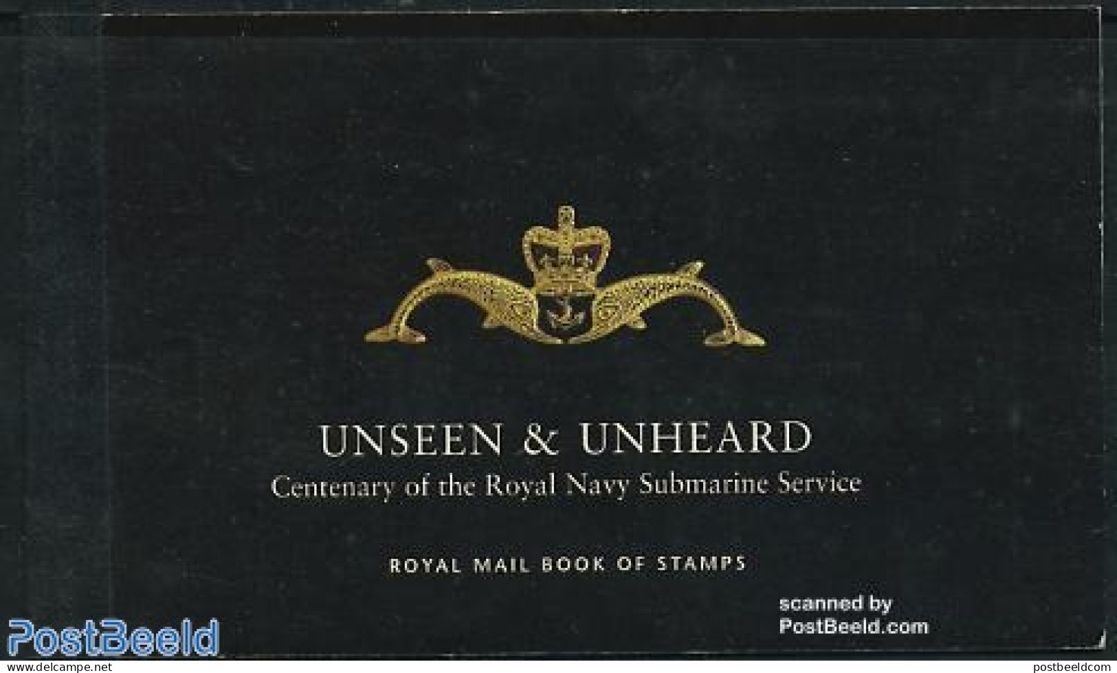 Great Britain 2001 Unseen & Unheard Prestige Booklet (submarines), Mint NH, Transport - Stamp Booklets - Ships And Boats - Neufs