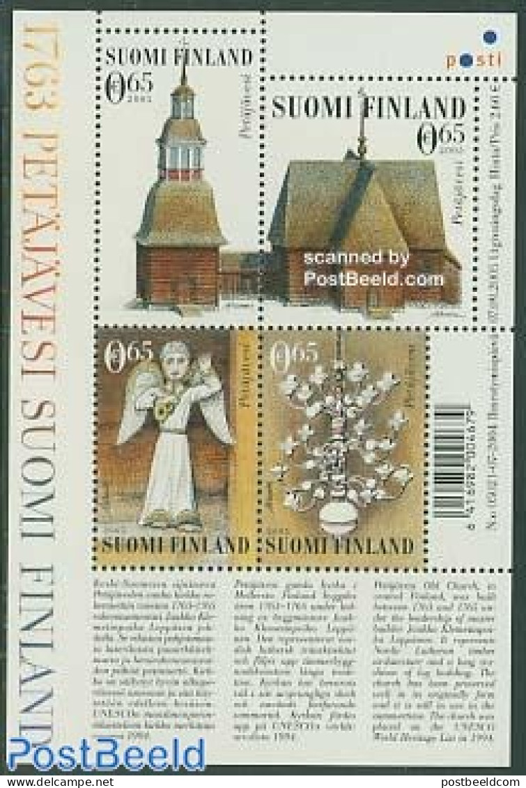 Finland 2005 Petajavesi S/s, Mint NH, Religion - Angels - Churches, Temples, Mosques, Synagogues - Unused Stamps