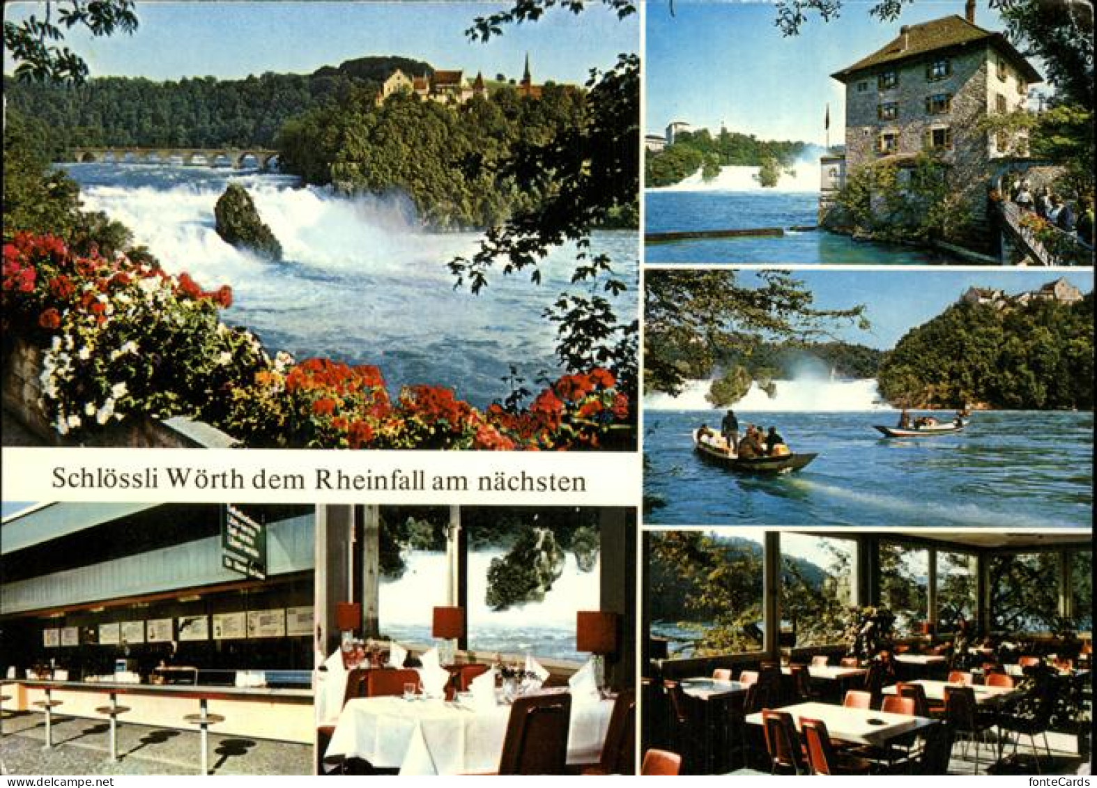 11475676 Neuhausen SH Restaurant Schloessli Woerth Terrasse Rheinfall Neuhausen  - Other & Unclassified