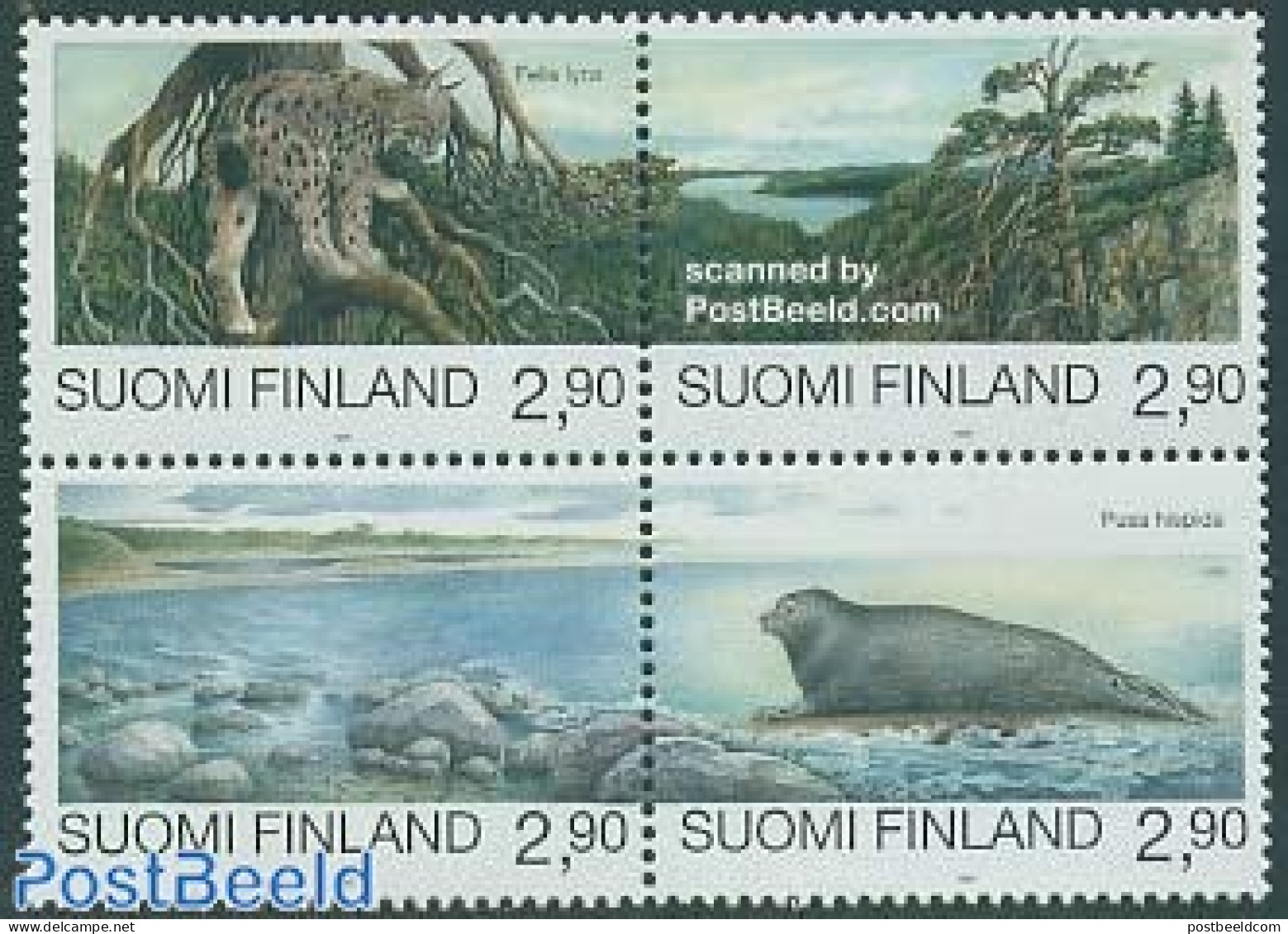 Finland 1995 Nature Conservation 4v [+] Joint Issue With Russia, Mint NH, Nature - Various - Cat Family - Sea Mammals .. - Ungebraucht