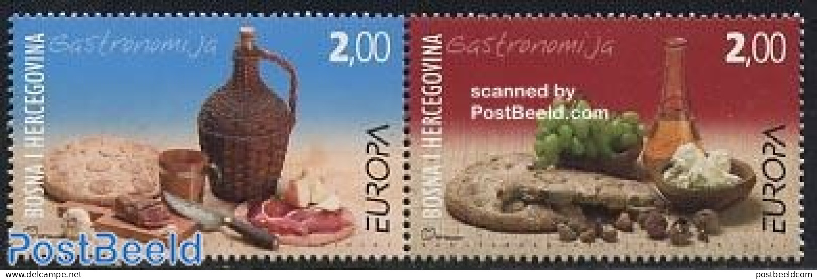 Bosnia Herzegovina - Croatic Adm. 2005 Europa, Gastronomy 2v [:], Mint NH, Health - History - Food & Drink - Europa (c.. - Food