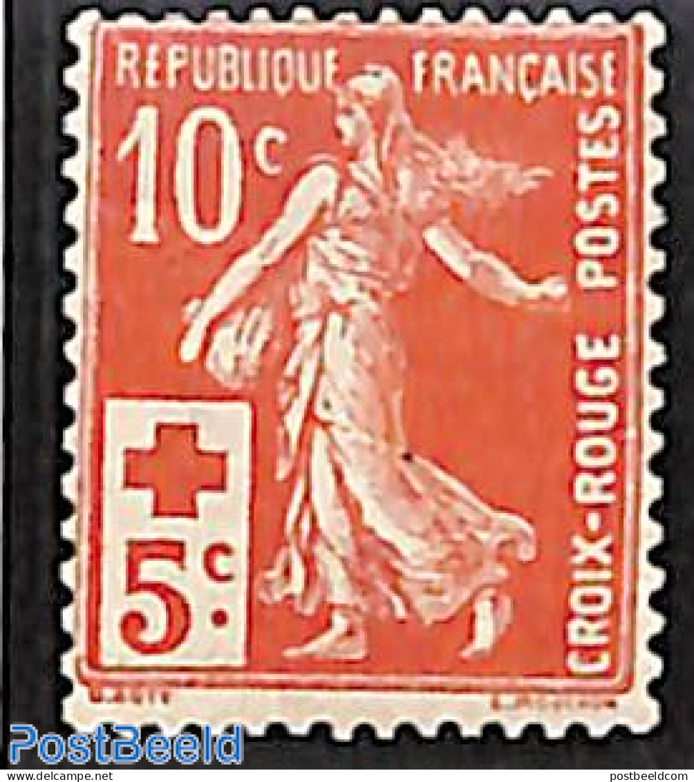 France 1914 Red Cross 1v, Unused (hinged), Health - Red Cross - Neufs