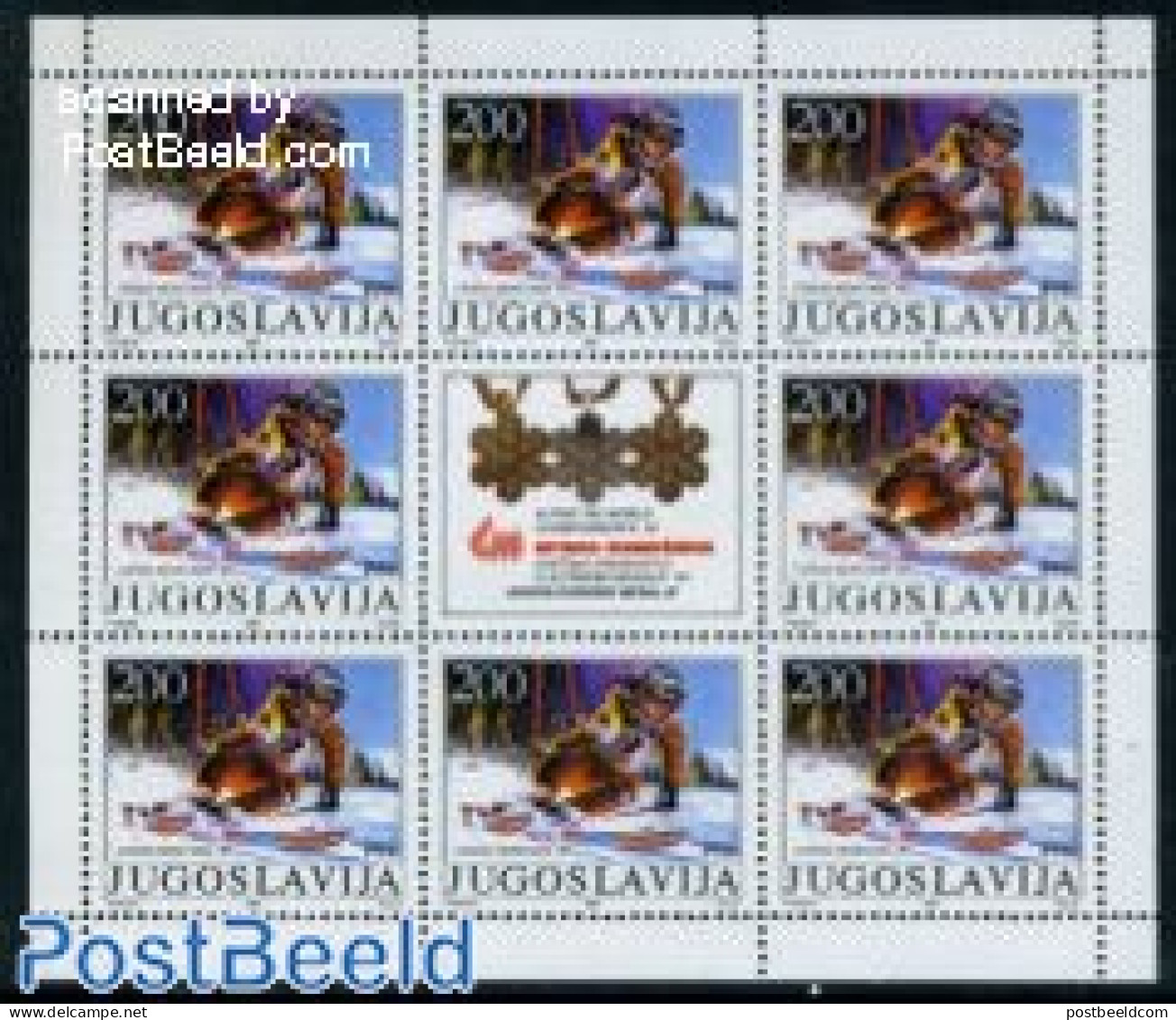 Yugoslavia 1987 Skiing, Medal M/s, Mint NH, Sport - Skiing - Sport (other And Mixed) - Ungebraucht