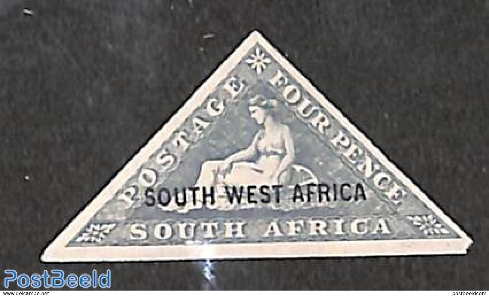 South-West Africa 1927 Triangle Overprint 1v, Unused (hinged) - Zuidwest-Afrika (1923-1990)