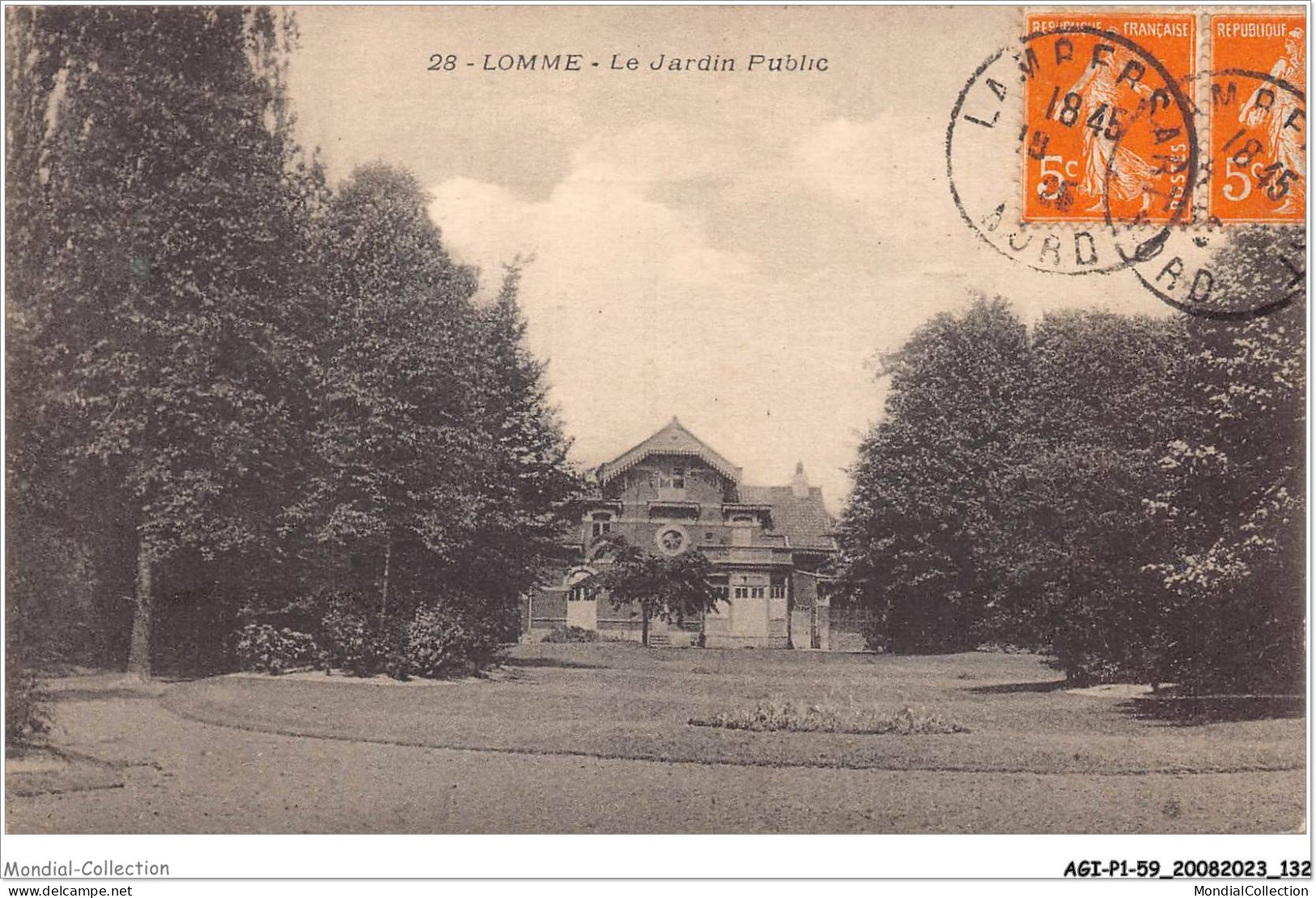 AGIP1-59-0068 - LOMME - Le Jardin Publique  - Lomme