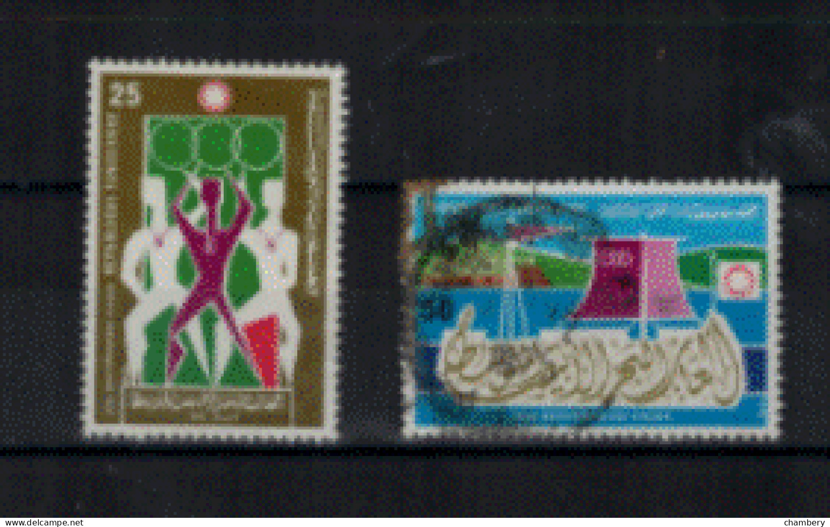 Tunisie - "Jeux Méditerranéens D'Alger" - Série Oblitérée N° 812 à 813 De 1975 - Tunisia (1956-...)